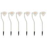 Solar Led Garden Lights 6 Pcs 9X7.8X29.5 Cm