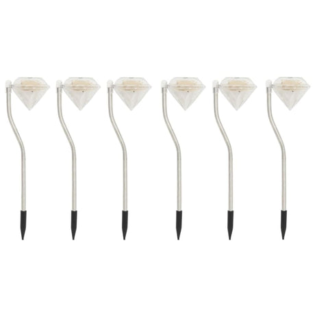 Solar Led Garden Lights 6 Pcs 9X7.8X29.5 Cm