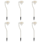 Solar Led Garden Lights 6 Pcs 9X7.8X29.5 Cm