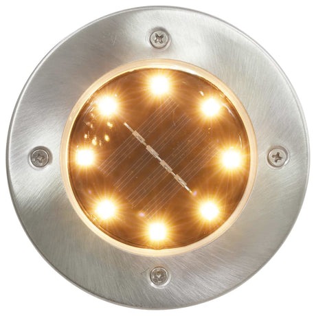 Solar Ground Lights 8 Pcs Led Lights Colour