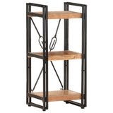 3-Tier Bookcase 60X30X Solid Acacia Wood