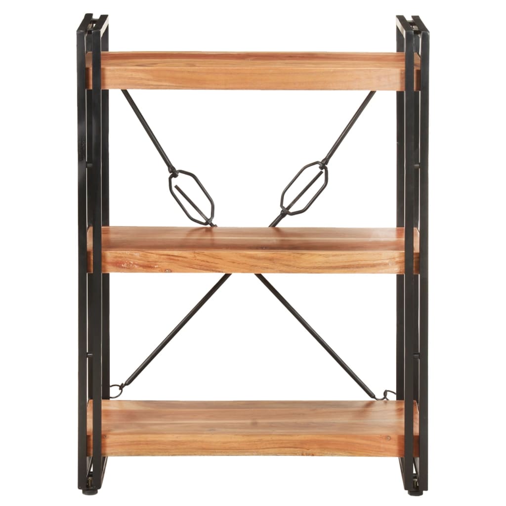 3-Tier Bookcase 60X30X Solid Acacia Wood
