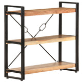 3-Tier Bookcase 60X30X Solid Acacia Wood