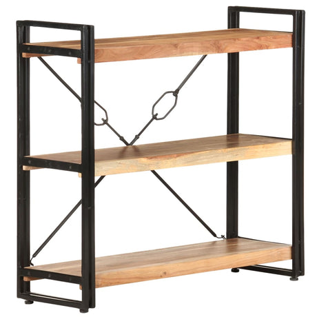 3-Tier Bookcase 60X30X Solid Acacia Wood