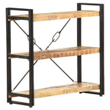 3-Tier Bookcase 60X30X Solid Acacia Wood