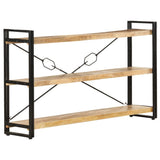 3-Tier Bookcase 60X30X Solid Acacia Wood