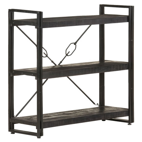 3-Tier Bookcase 60X30X Solid Acacia Wood