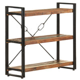 3-Tier Bookcase 60X30X Solid Acacia Wood
