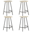 Bar Stools 2 Pcs Solid Mango Wood