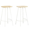 Bar Stools 2 Pcs Solid Mango Wood