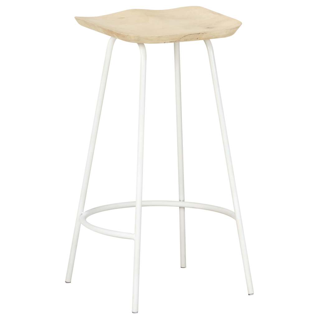 Bar Stools 2 Pcs Solid Mango Wood