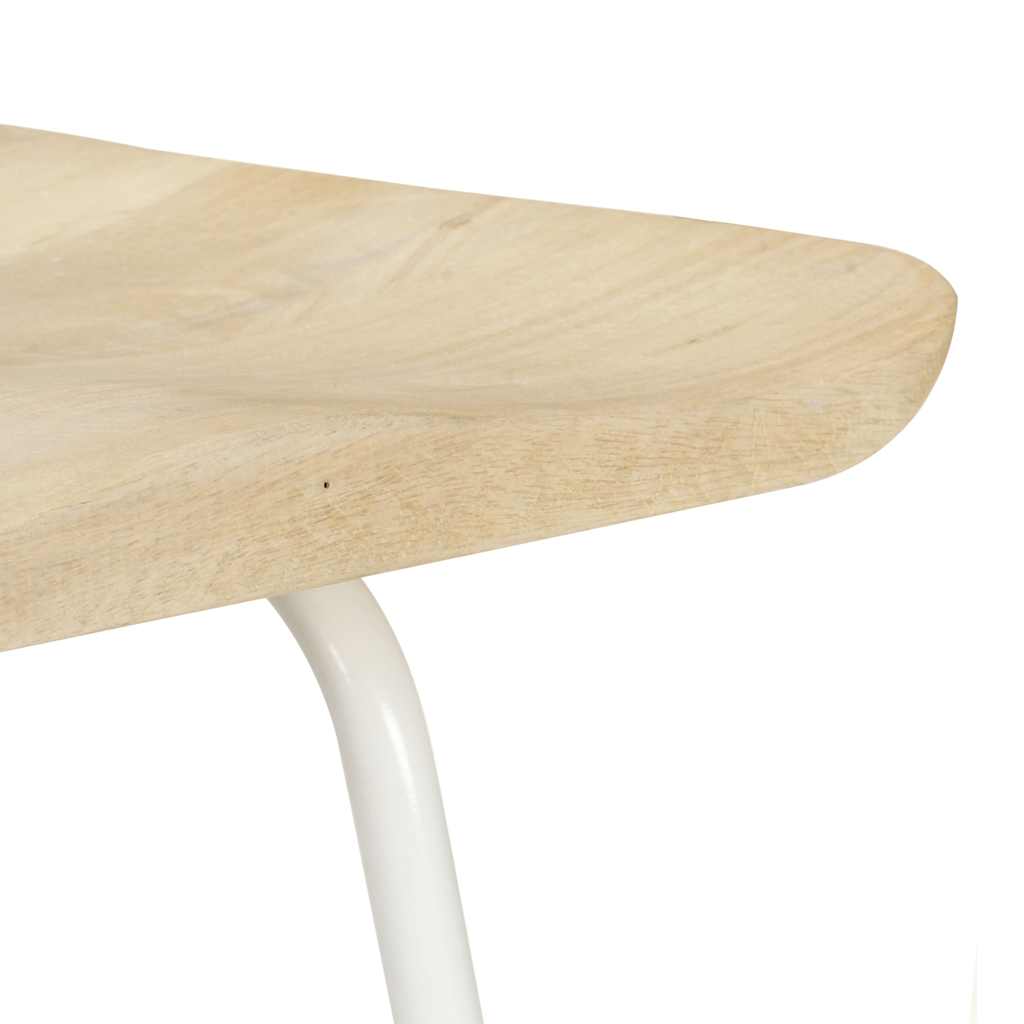 Bar Stools 2 Pcs Solid Mango Wood