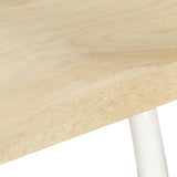 Bar Stools 2 Pcs Solid Mango Wood