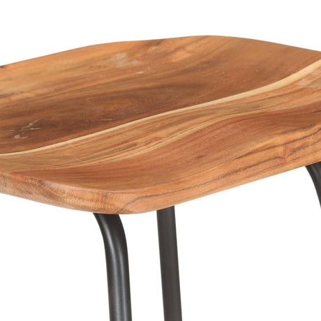 Bar Stools 4 Pcs Solid Acacia Wood