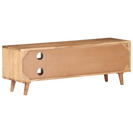 Tv Cabinet 115X30X39 Cm Solid Acacia Wood