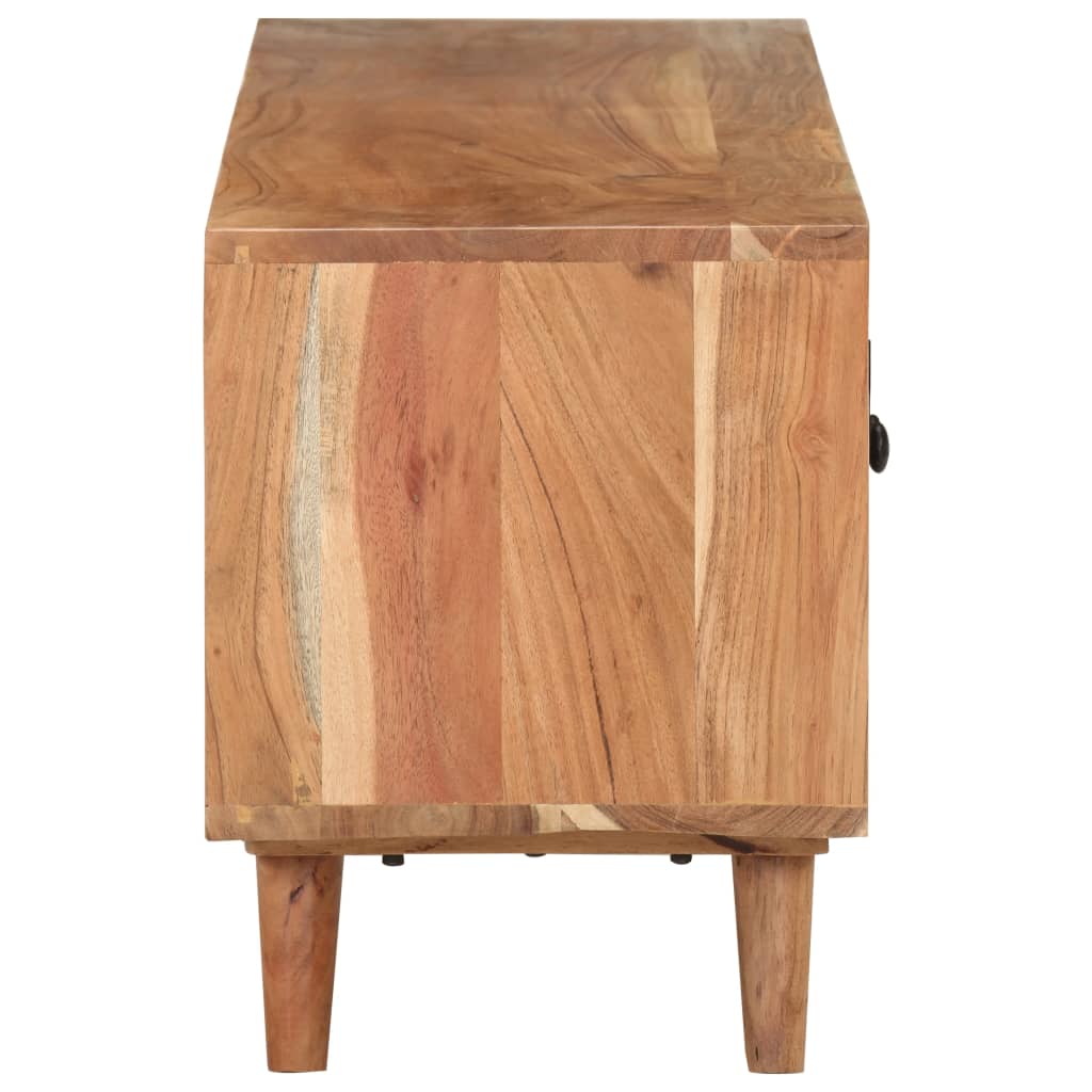 Tv Cabinet 115X30X39 Cm Solid Acacia Wood