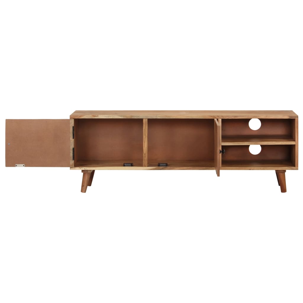 Tv Cabinet 115X30X39 Cm Solid Acacia Wood