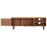 Tv Cabinet 115X30X39 Cm Solid Acacia Wood