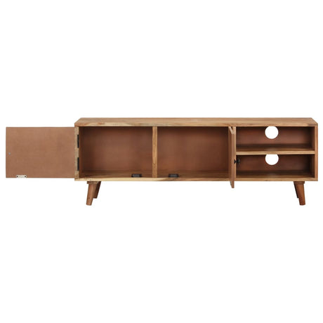 Tv Cabinet 115X30X39 Cm Solid Acacia Wood