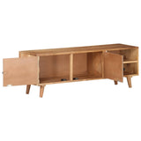 Tv Cabinet 115X30X39 Cm Solid Acacia Wood