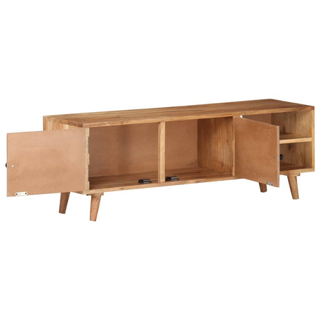 Tv Cabinet 115X30X39 Cm Solid Acacia Wood
