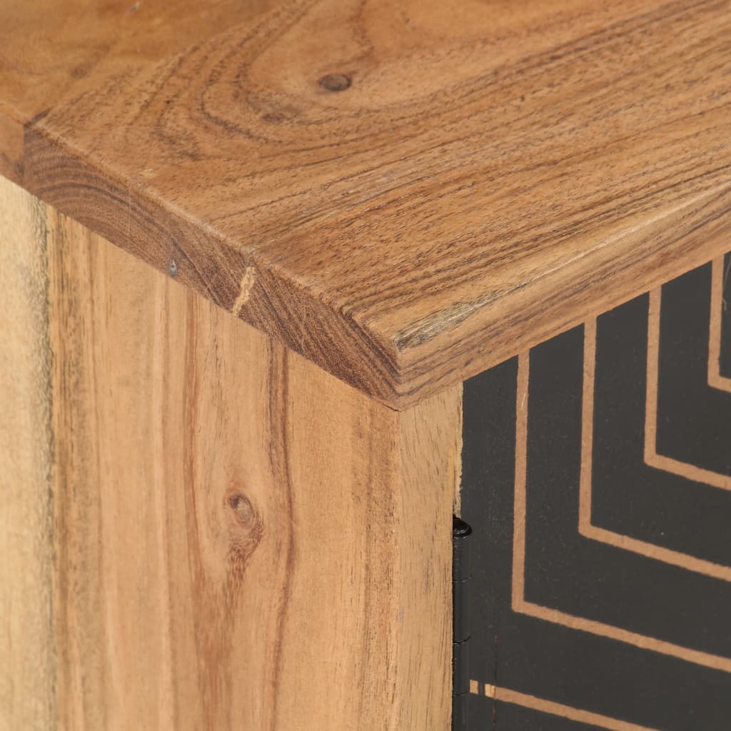 Tv Cabinet 115X30X39 Cm Solid Acacia Wood