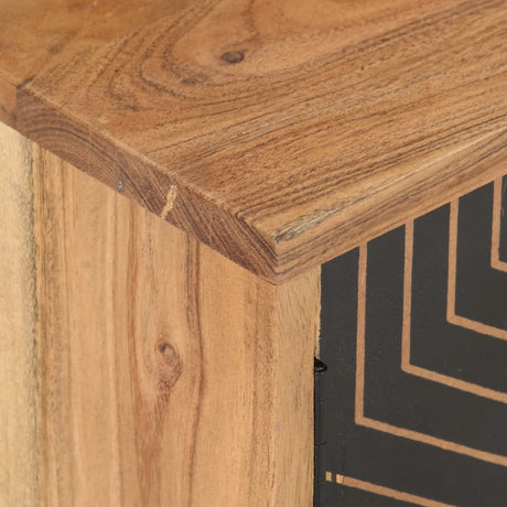 Tv Cabinet 115X30X39 Cm Solid Acacia Wood
