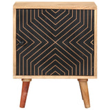 Bedside Cabinet 40X30X50 Cm Solid Acacia Wood