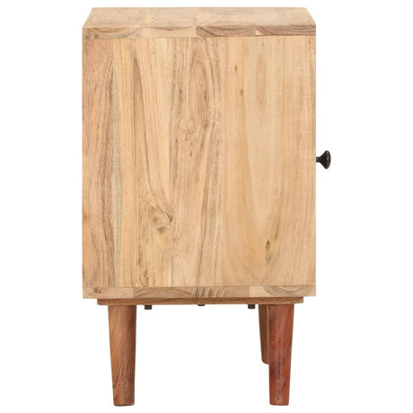 Bedside Cabinet 40X30X50 Cm Solid Acacia Wood