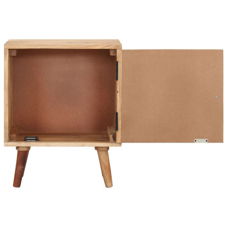 Bedside Cabinet 40X30X50 Cm Solid Acacia Wood