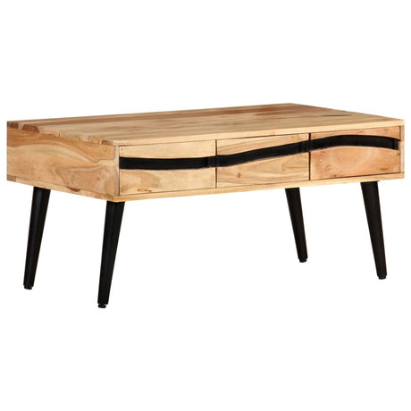 Coffee Table 88X50X42 Cm Solid Acacia Wood