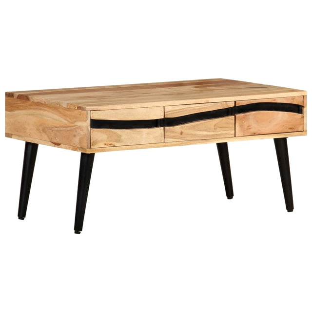 Coffee Table 88X50X42 Cm Solid Acacia Wood