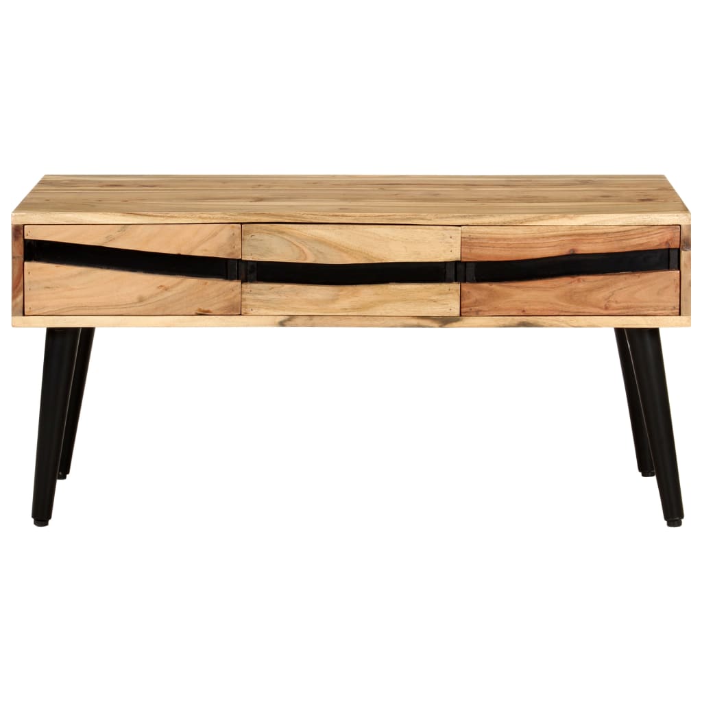 Coffee Table 88X50X42 Cm Solid Acacia Wood