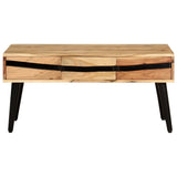 Coffee Table 88X50X42 Cm Solid Acacia Wood
