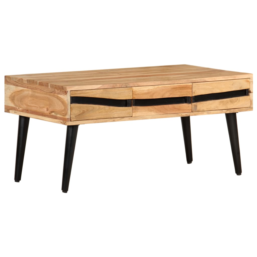 Coffee Table 88X50X42 Cm Solid Acacia Wood