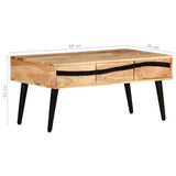 Coffee Table 88X50X42 Cm Solid Acacia Wood