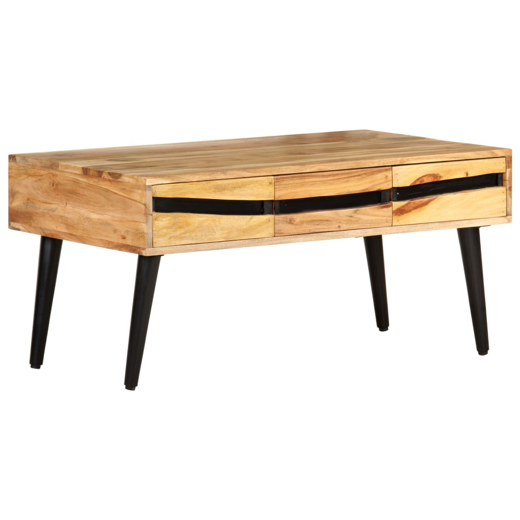 Coffee Table 88X50X42 Cm Solid Acacia Wood