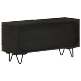 Tv Cabinet 90X30X45 Cm Solid Mango Wood