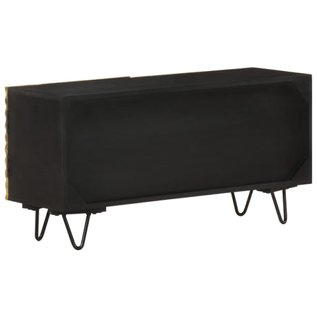 Tv Cabinet 90X30X45 Cm Solid Mango Wood