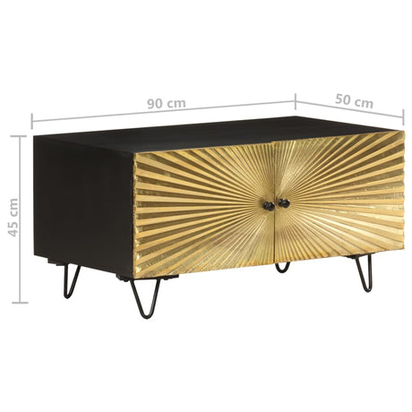 Coffee Table 90X50X45 Cm Solid Mango Wood