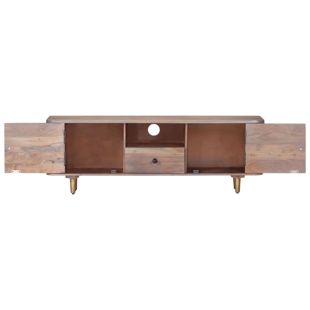 Tv Cabinet 118X30X40 Cm Solid Acacia Wood