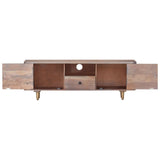 Tv Cabinet 118X30X40 Cm Solid Acacia Wood