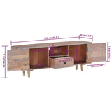 Tv Cabinet 118X30X40 Cm Solid Acacia Wood