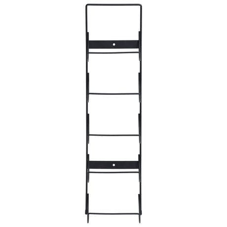 Wall Mounted Wine Rack For 5 Bottles Black Iron