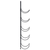 Wall Mounted Wine Rack For 5 Bottles Black Iron
