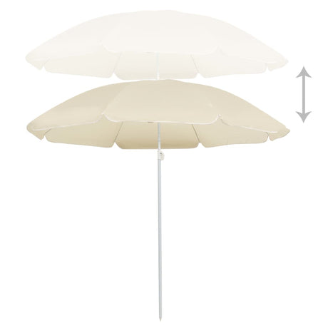 Garden Parasol With Steel Pole 180 Cm