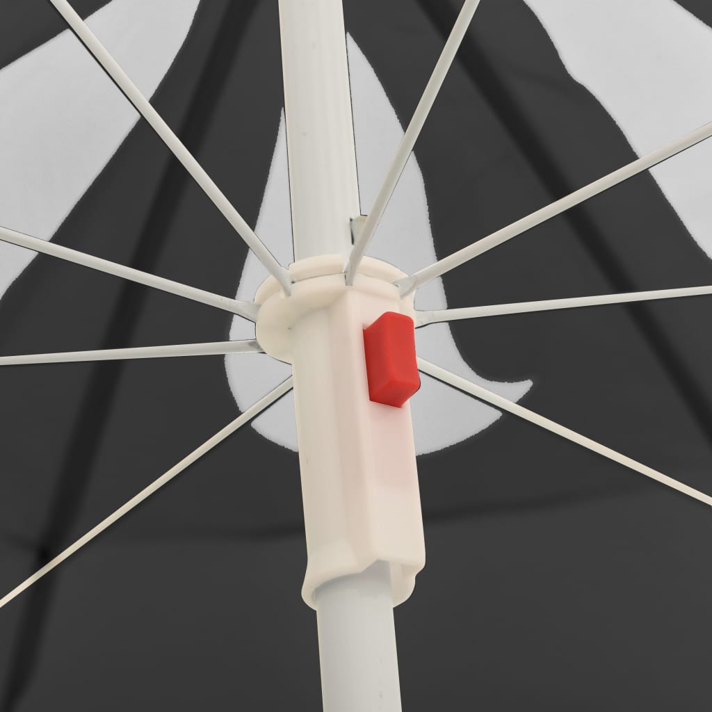 Garden Parasol With Steel Pole 180 Cm