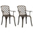 Garden Chairs 2 Pcs Cast Aluminium