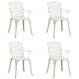 Garden Chairs 2 Pcs Cast Aluminium