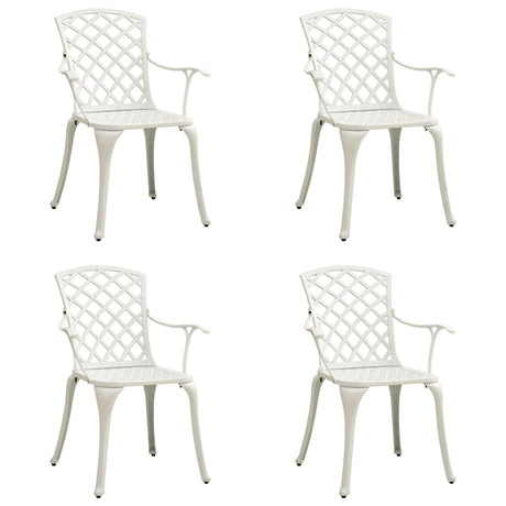 Garden Chairs 2 Pcs Cast Aluminium